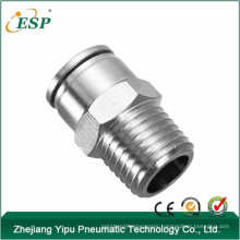 male straight MPC6mm-1/4" metal pneumatic fittings